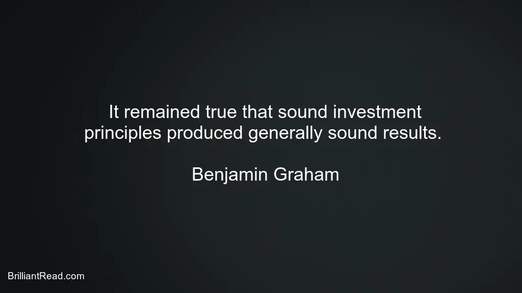 Best Benjamin Graham Quotes