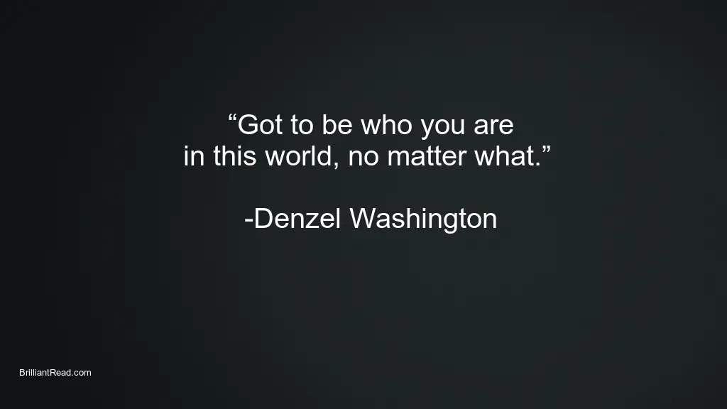 Success Quotes by Denzel Wahsington