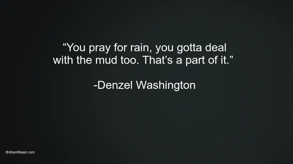 Denzel Washington success quotes