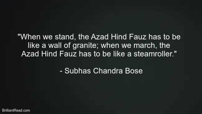 Subhas Chandra Bose Success Quotes