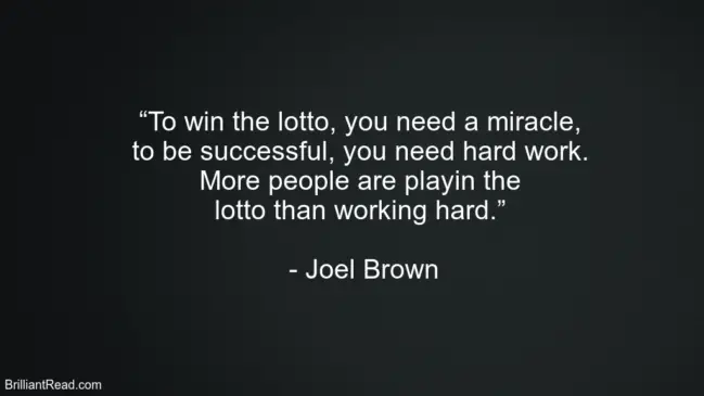 Joel Brown Quotes