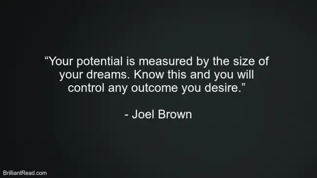 Joel Brown Motivation Quotes