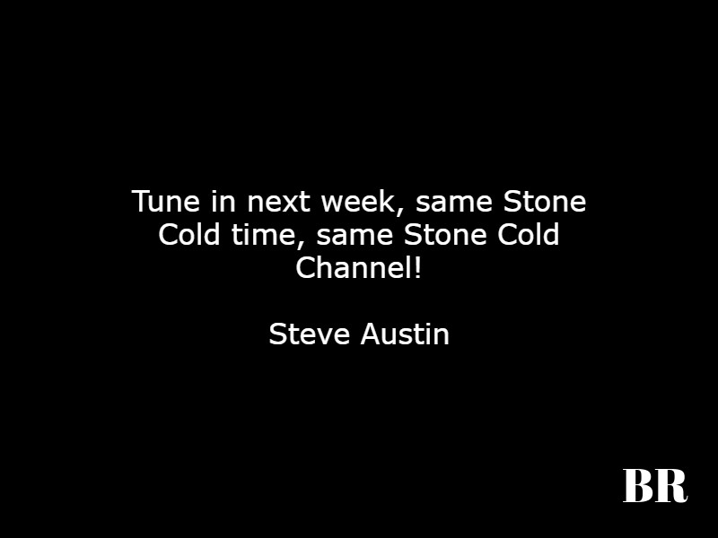 Stone Cold Steve Austin Quotes