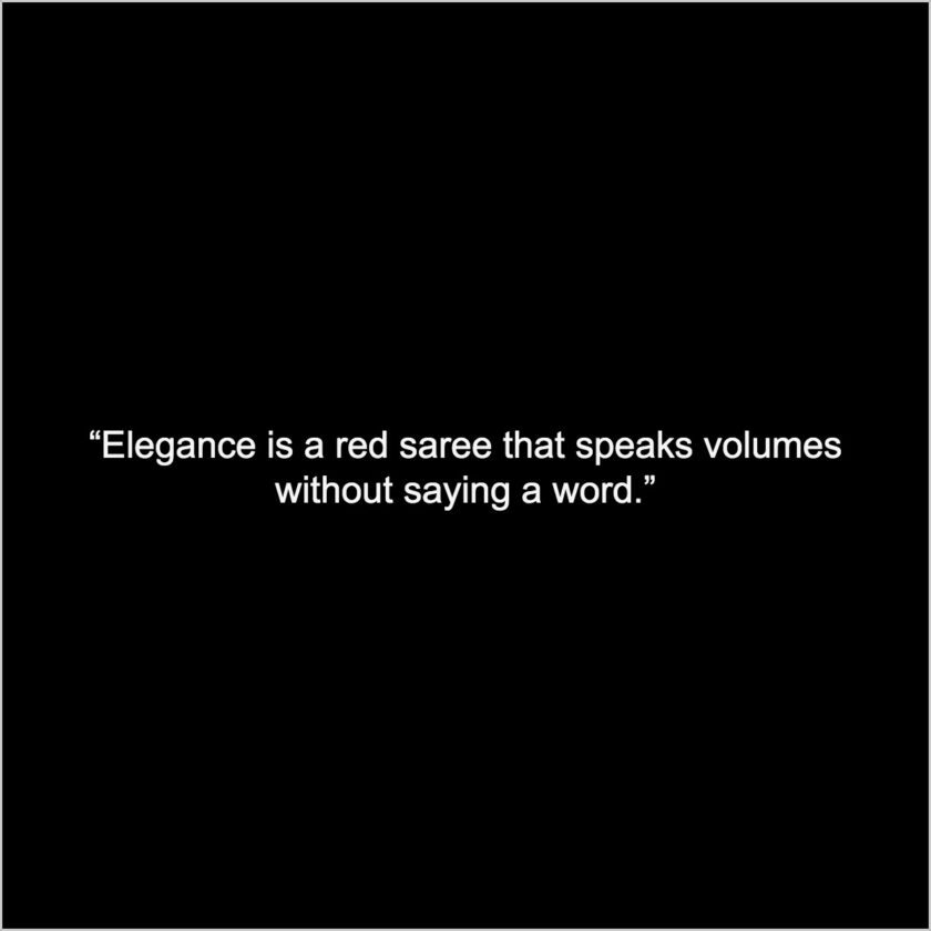 saree elegance quotes captions