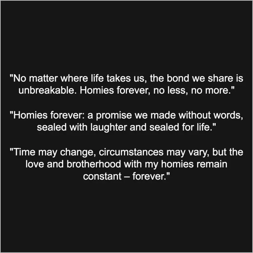 Homies captions status and quotes