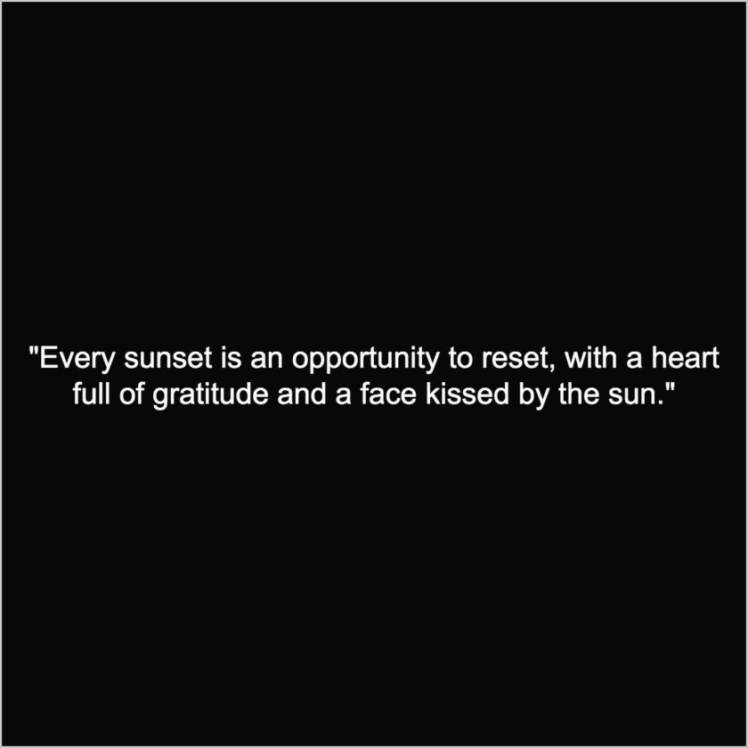 sunset quotes captions 