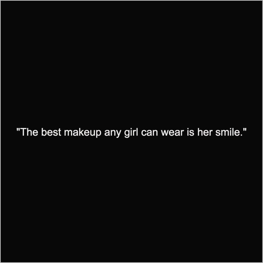 girl smile caption