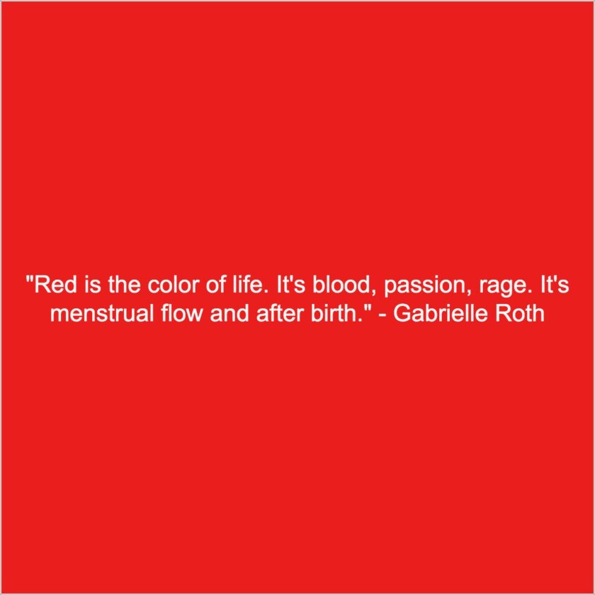 Captions on Red Colour