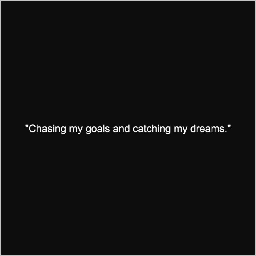 chasing goals status for WhatsApp 