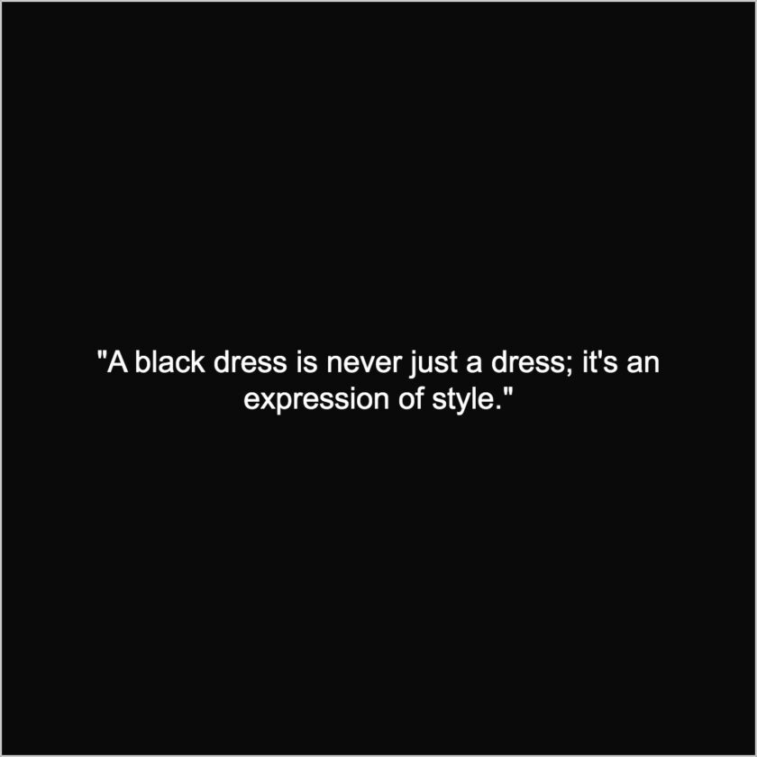 new black dress captions