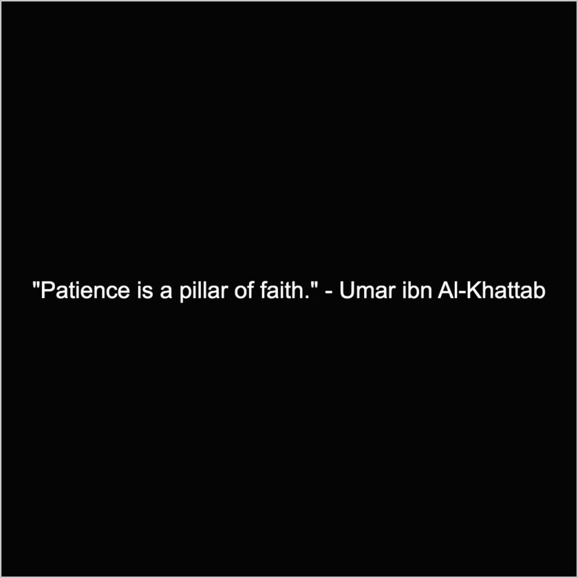 patience or sabar quotes