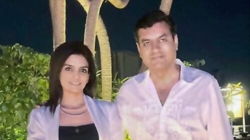 Priti Raikar Thakkar with her husband Mihir Thakkar